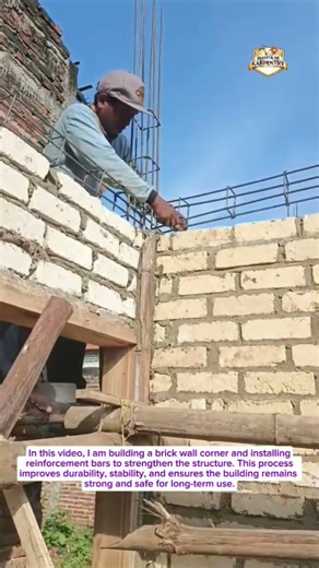 Building a Strong Brick Corner! Watch This Construction Trick