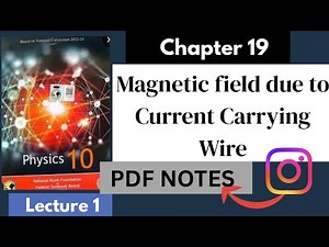 Magnetic field due to Current Carrying wire|Chap 19|Physics|Class 10|National book foundation|fbise