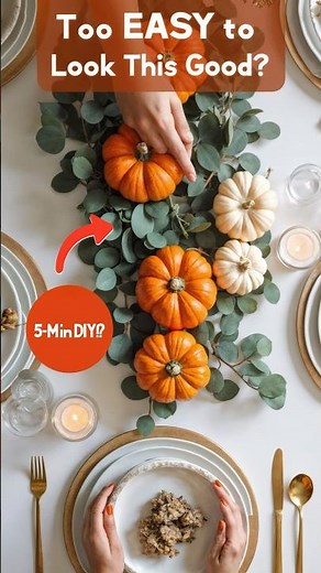 Easy Thanksgiving Table Decor Ideas 🍁 | DIY Centerpieces & Simple Dinner Table Inspiration