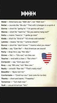 Repeat These 20 Words Daily and Sound American Instantly 🇺🇸 #EnglishLearning #DailyEnglish