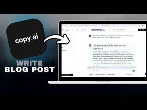How to Write Blog Posts in Minutes Using Copy.ai in SECONDS!