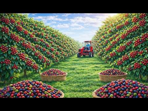 Industrial Coffee Cultivation Techniques: From Seedling Propagation to Harvesting Ripe Coffee Beans