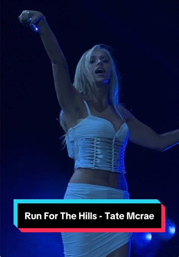 Tate Mcrae performing 'Run For The Hills' live in Chicago, IL - Lollapalooza - August 2, 2026 #lollapalooza #TateMcrae #lollapalooza2026 #concerttok #moodyontour @tate mcrae @Lollapalooza