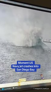 186K views · 505 reactions | New footage released shows an $67 million EA-18G Growler jet crashing into the San Diego Bay this morning. The two pilots ejected before the jet crashed into the water. The crash caused an 80 foot plume of water and mud, according to a witness. #jet #USNavy #crash #navy #pilot #sandiego #shocking | Sports For Chicks | Facebook