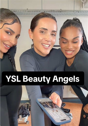@YSL Beauty ´s angels 🖤 Combien sur 10 pour la souplesse ? 😅Tellement hâte de vous partager la campagne en janvier 2026 ! Avec ces beautés @YEUX ÉBÈNES @mademoisellesoph
