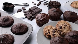 assorted chocolate product background