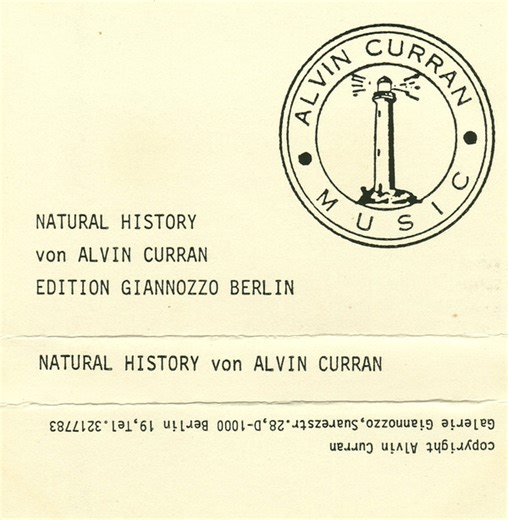 Alvin Curran - Natural History