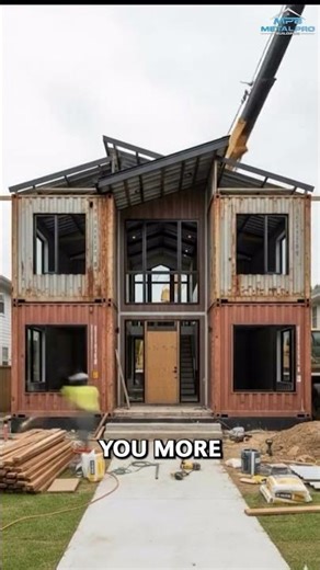 Shipping Container Roof Ideas 🏗️ #shippingcontainer #containerroof #metalroof