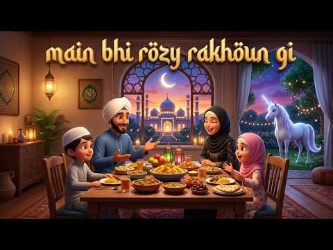 Mein Bhi Rozay Rakhungi 🌙✨ | Ramadan Kids Song | Islamic Nursery Rhyme for Children