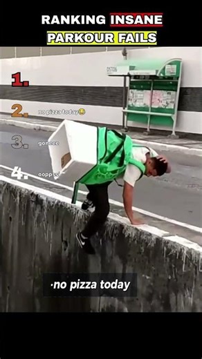 Ranking Worst Parkour Fails 💀 #parkour #fails #shorts