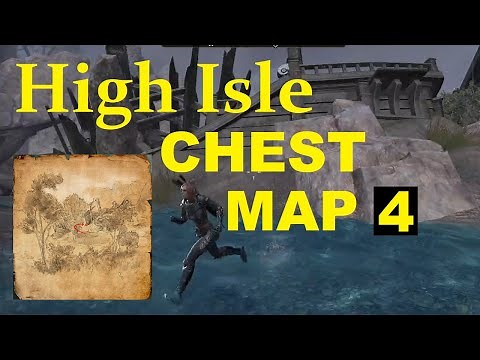 ESO HIGH ISLE Treasure Map 4 Location! - (Guide) Elder Scrolls Online