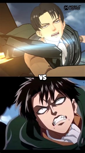WHICH BETTER?! Levi MLBB or Levi HOK #mobilelegends #attackontitan #honorofkings