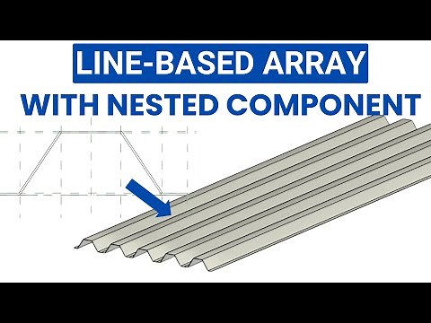 Revit family masterclass | Line-based array with nested component (trapezoidal steel sheet)