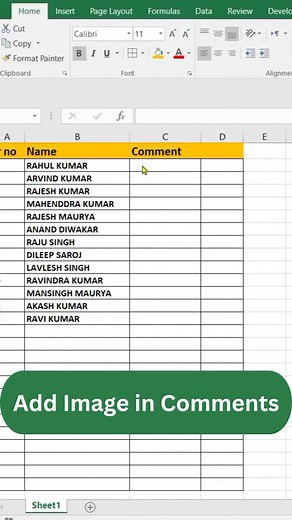 1.8K views · 27 reactions | Insert Image in Comment box in Excel #exceltips #Excel | Data Click Education | Facebook