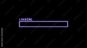 technology, ai loading, Loading process screen. white loading bar on black background, video animation, motion graphic, graphic info loading, loading info, fast loading, smooth loading, space, glowing
