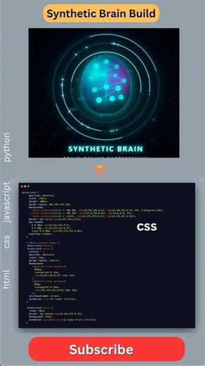 Synthetic Brain Build in Pure HTML CSS JS 🧠⚡ #shorts #coding #frontend #webdev #javascript