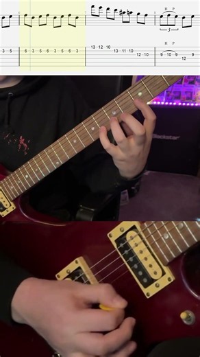 Beginner Alternate Picking lick in Dm - Weekly Lick #76 #solo #guitar #melodic #metal #