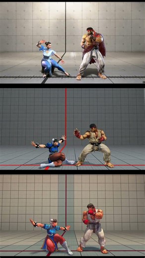 SF6 SFV SFIV Chun-Li Kakurakukyaku Comparison