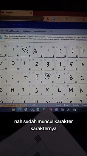 tutorial cara buat font tulisan tangan sendiri di website calligraphr | create handwriting typefont