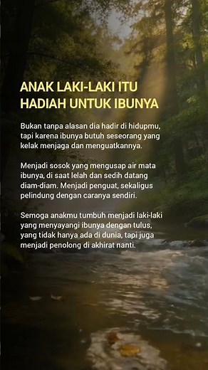 anak laki-laki untuk ibunya