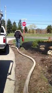 FINN BB302 Bark Blower Landscape Demo