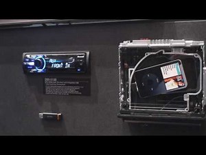 Sony DSXS110 Xplod Head Unit @ CES 2010 has an iPod Drawer instead of a CD