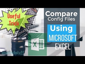 Compare Config files using Microsoft Excel ! Very Useful trick for Network Engineers