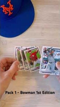 First Pack from a 2021 Bowman 1st Edition Box (ASMR)