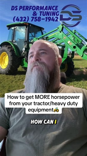 How to get MORE horsepower from your tractor/heavy duty equipment🚜 #heavyequipment #farmer #heavyhaul #diesel | DS Performance Tuning