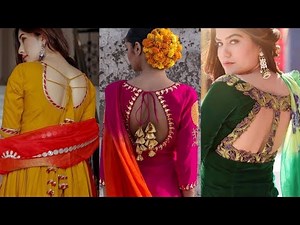 Top 40 Kurti back neck designs