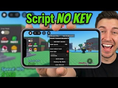 Escape Tsunami for Brainrots Script (NO KEY) TELEPORT, AUTO FARM, AUTO COLLECT & MORE