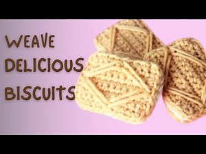 How to crochet super cute biscuits with cream pattern for beginners