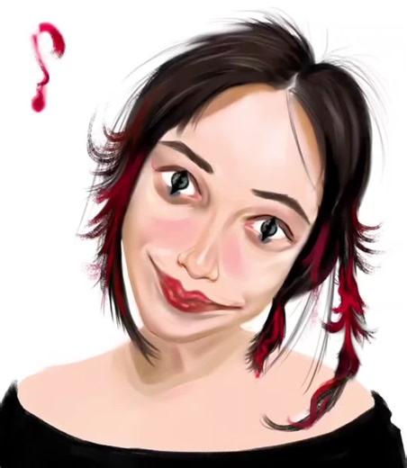 Dynamic Speedpaint Process of Digital Artwork