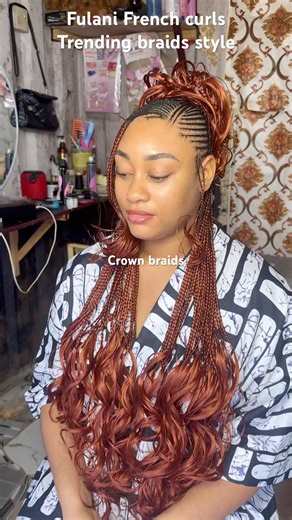Trending Fulani French Curls Braids | Easy & Beautiful Protective Style #braids