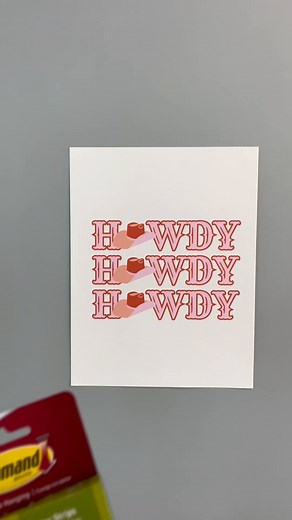 1.7K views · 8 comments | Howdy damage-free decorating! Command™ Poster Strips make it easy and simple to bring a touch of southern charm to your space! 鸞 #Command #CommandHacks #Commandhooks #backtocollege #dormdecor #decorhacks | Command | Facebook