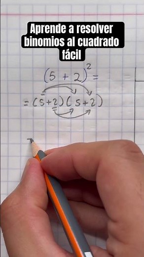 Aprende a resolver binomios al cuadrado fácil en la escuela❤️👏