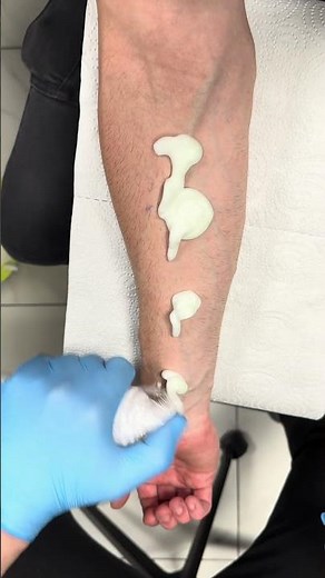 Quick and easy tutorial on how to make and apply a tattoo stencil #tattooartist #tattoostencil