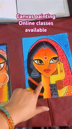 Canvas painting online classes available #art #painting #diy #drawing #bihar #artwork