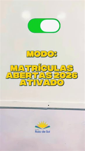 ESCOLA RAIO DE SOL on Instagram: "Matrículas Abertas para 2026 💛💙 #matriculasabertas✔️ #escolaraiodesol #paraisodotocantins #educaçaoinfantil #ensinofundamental1"