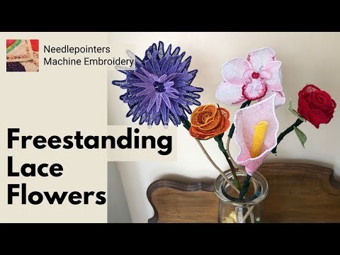 Freestanding Lace Flowers Project