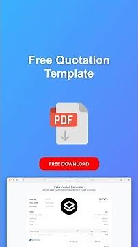 Quotation Template #invoicegenerator #invoicetemplate