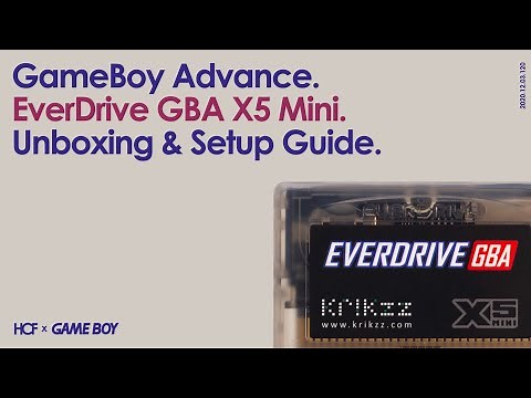 EverDrive GBA X5 Mini | GameBoy Advance Flash Cart | Krikzz | Unboxing & Setup Guide