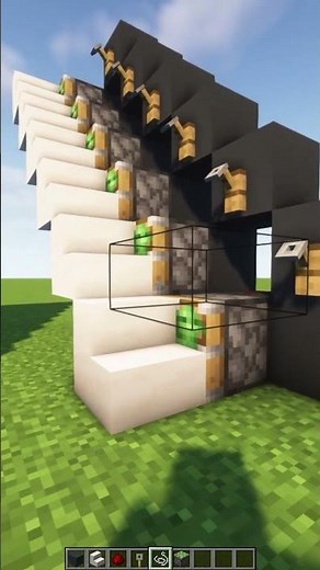 Most EFFICIENT Automatic Stairs in Minecraft #shorts #minecraft
