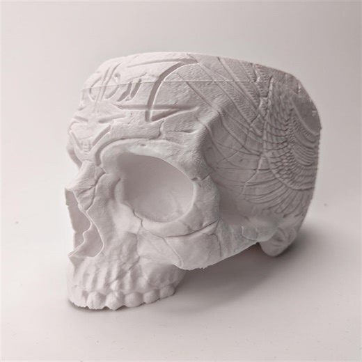 Skull Pencil Holder, Gothic Desk Organizer, 3D Printed Skull Pen Holder, Halloween Desk Decor - Etsy