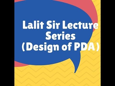 Introduction to Design of PDA
