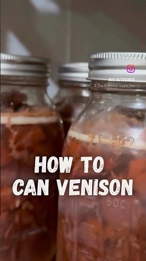 EASY Way to Can Your Own Venison