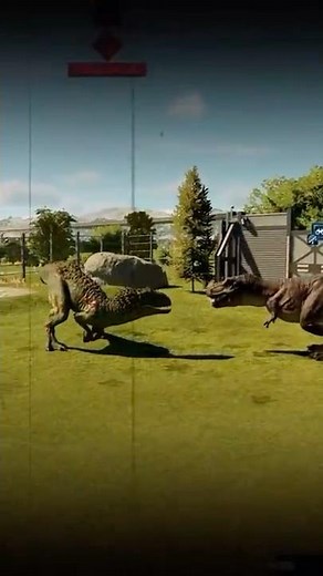 “FINAL BATTLE FOR THE THRONE! 👑 T-REX vs INDOMINUS REX in Jurassic World Evolution 3”