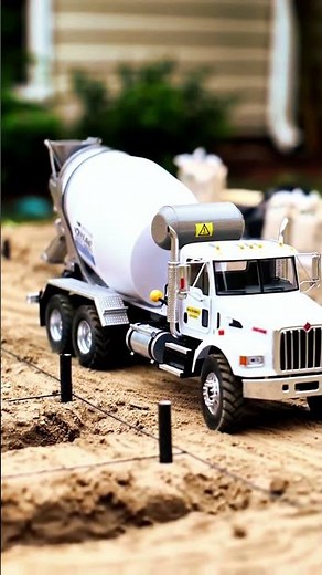 Miniature Construction Site Build! 🏗️ Toy Excavator & Cement Truck Action