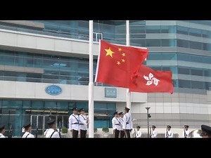 Hong Kong, Macao Hold Flag-raising Ceremony to Greet New Year