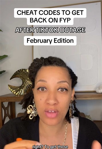 CHEAT CODES onshow toget back on the fyp after the TikTok outage! February 2026 #february2026 #tiktoktips #tiktokgrowth #tiktoktextfeature